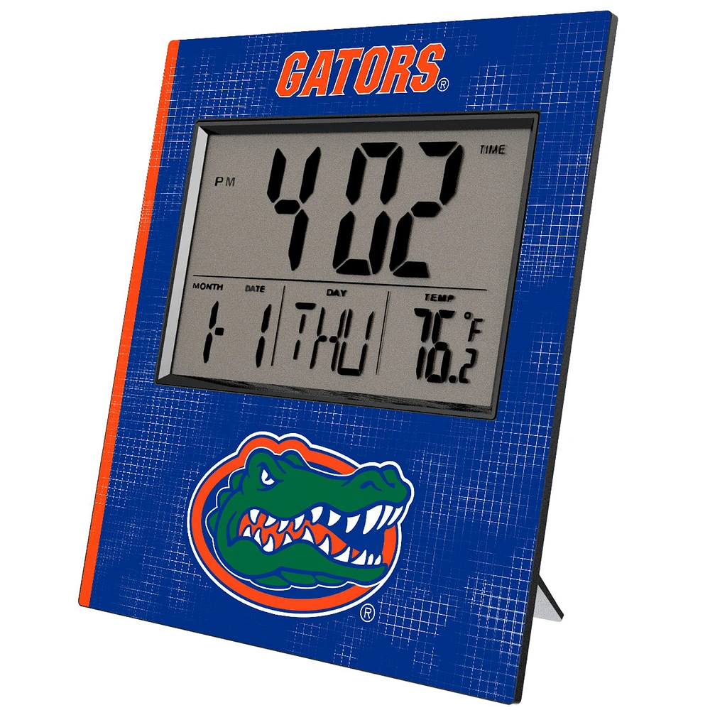 Keyscaper Florida Gators Cross Hatch Digital Desk Clock