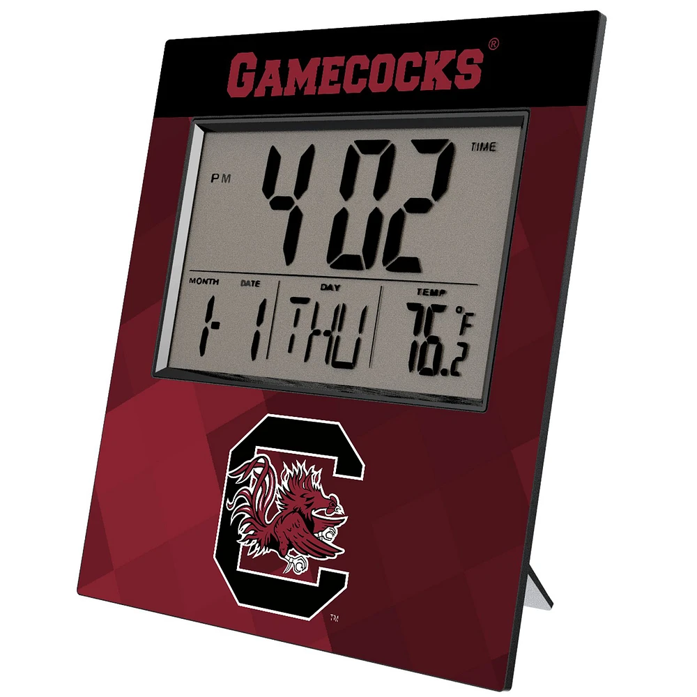 Keyscaper South Carolina Gamecocks Color Block Digital Desk Clock