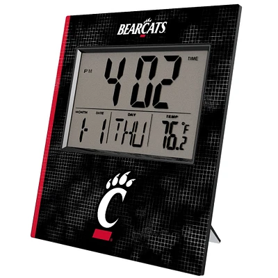 Keyscaper Cincinnati Bearcats Cross Hatch Digital Desk Clock