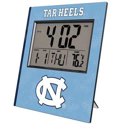Keyscaper North Carolina Tar Heels Cross Hatch Digital Desk Clock