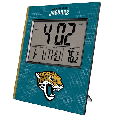 Keyscaper Jacksonville Jaguars Cross Hatch Digital Desk Clock