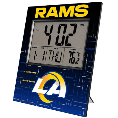 Keyscaper Los Angeles Rams Quadtile Digital Desk Clock