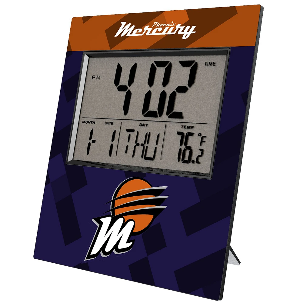 Keyscaper Phoenix Mercury Color Block Digital Desk Clock