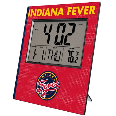 Keyscaper Indiana Fever Cross Hatch Digital Desk Clock