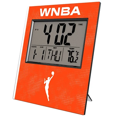 Keyscaper WNBA Cross Hatch Digital Desk Clock