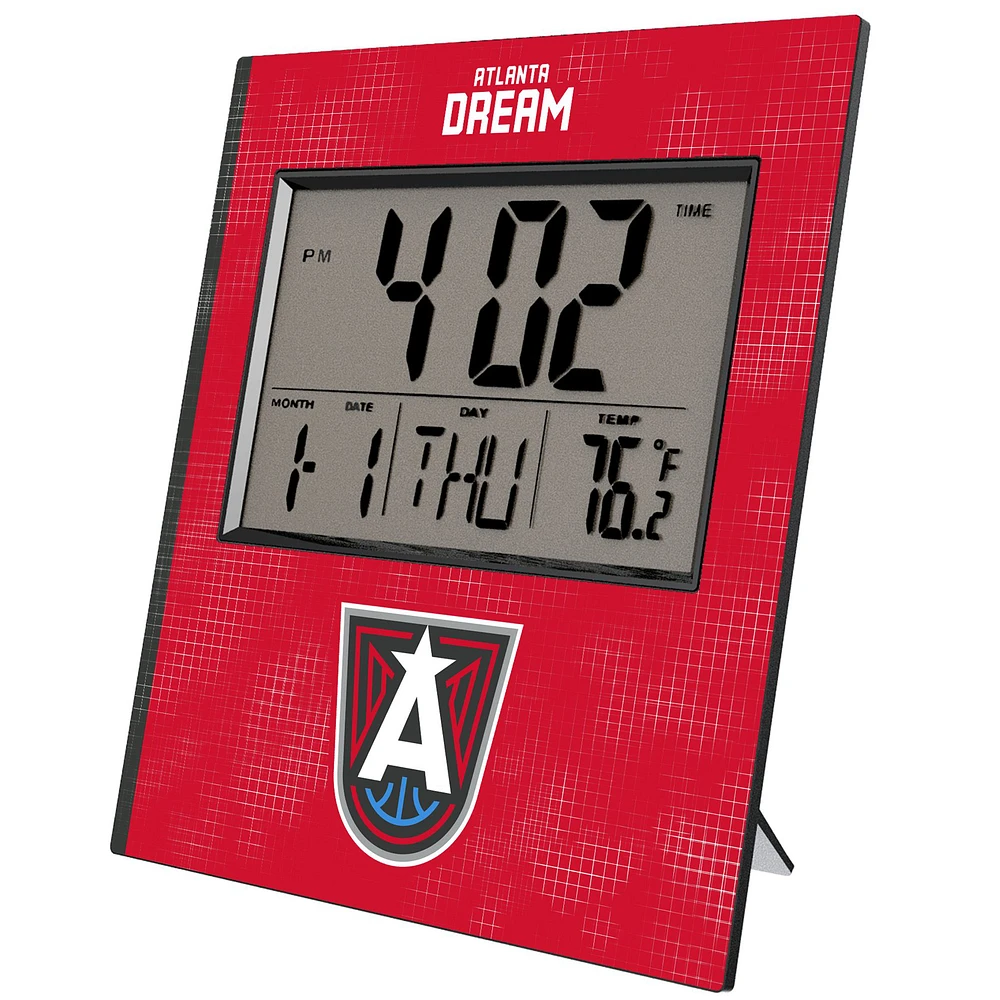 Keyscaper Atlanta Dream Cross Hatch Digital Desk Clock