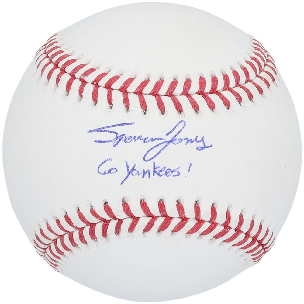 Spencer Jones New York Yankees Autographed Baseball with "Go Yankees!" Inscription