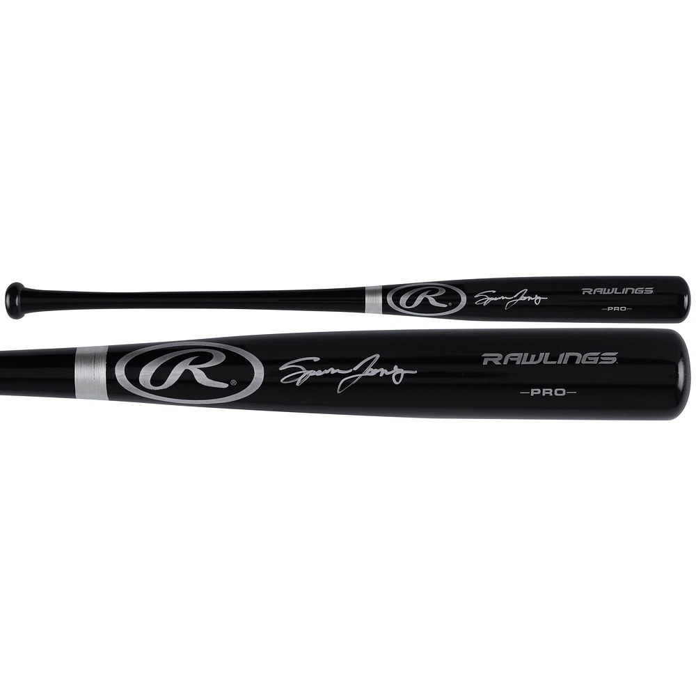 Spencer Jones New York Yankees Autographed Black Rawlings Pro Bat