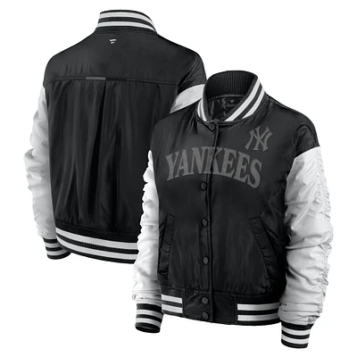 Women's Fanatics Black New York Yankees Elements Wave Full-Snap Jacket