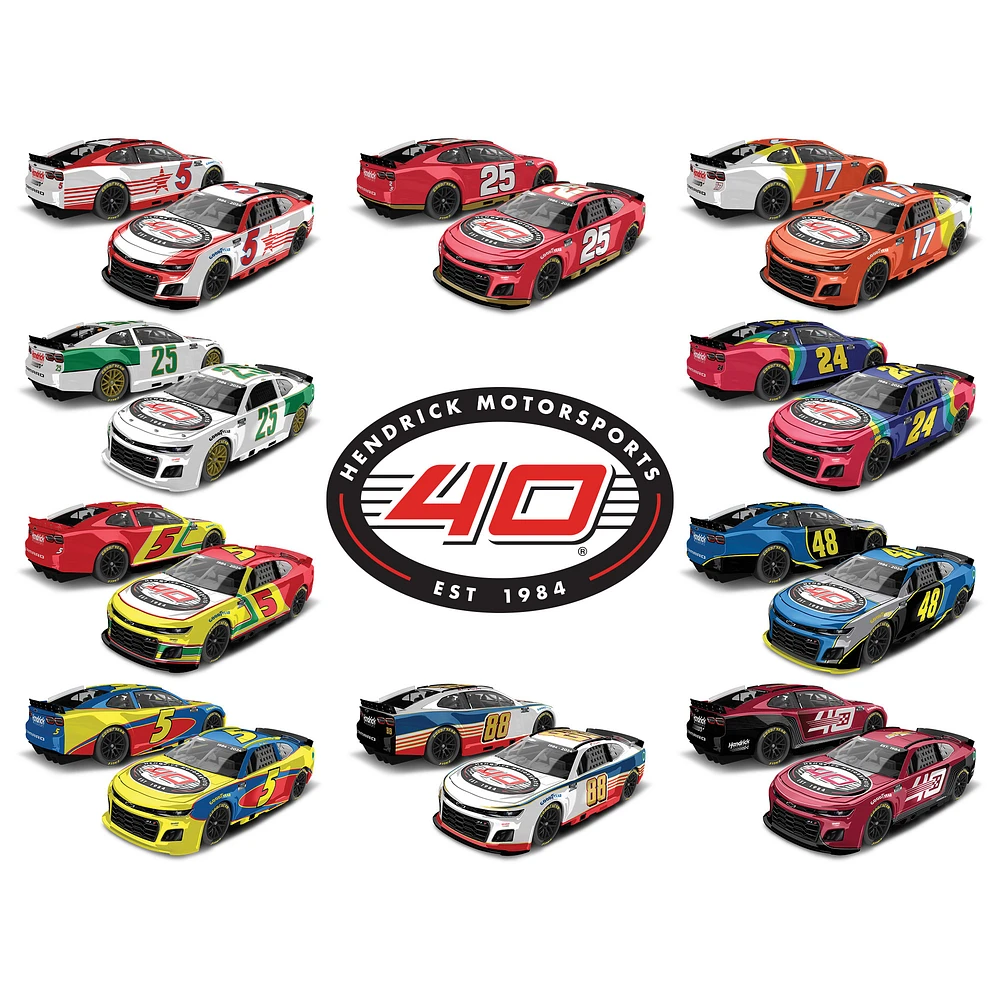 Action Racing Hendrick Motorsports 2024 40th Anniversary 10-Car 1:64 Die-Cast Set