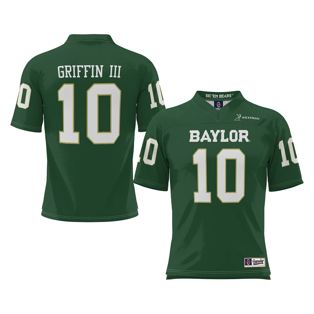 Men's GameDay Greats Robert Griffin III Green Baylor Bears Heisman Football Jersey