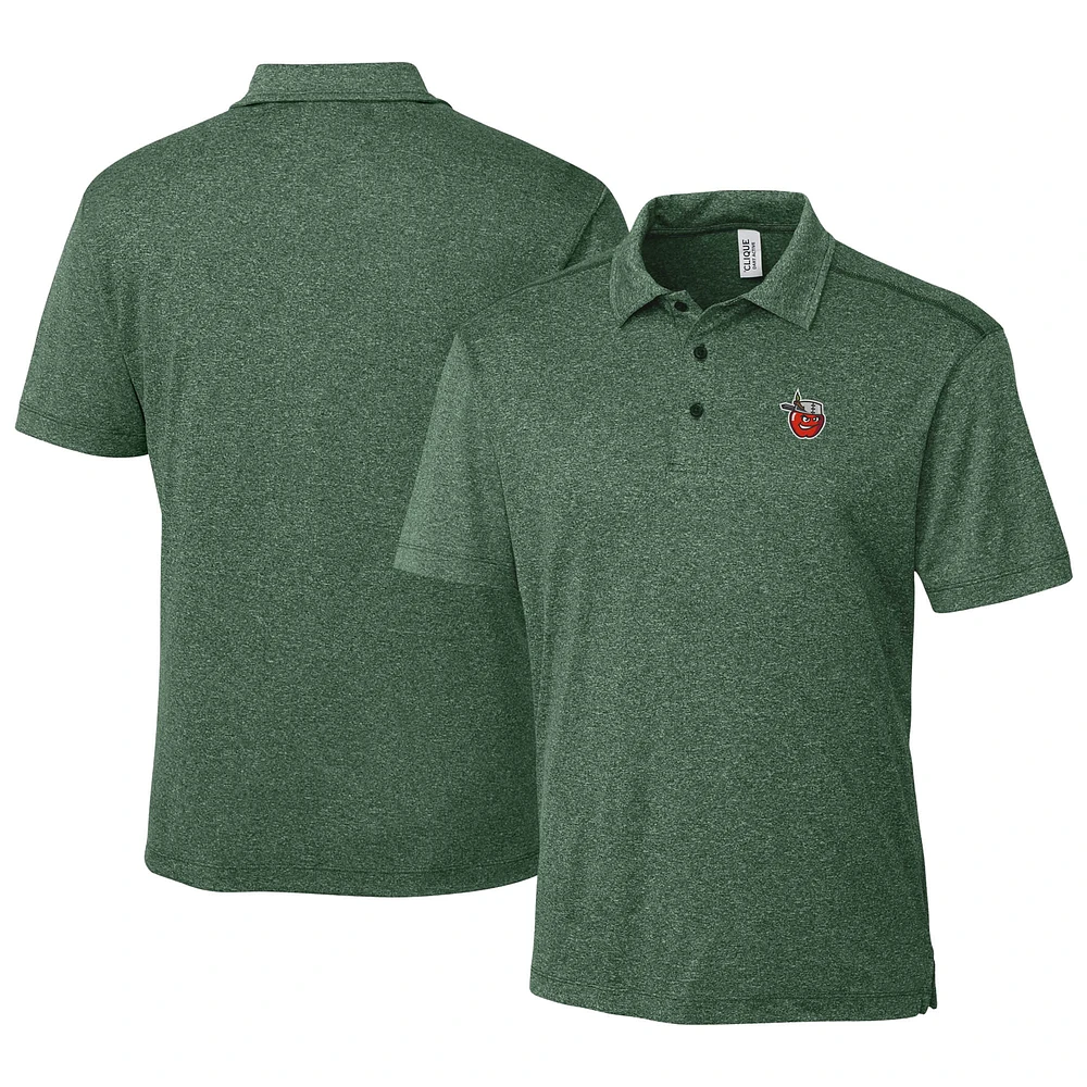Men's Cutter & Buck Heather Green Fort Wayne TinCaps Clique Charge Active Polo