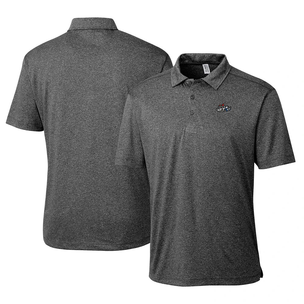 Men's Cutter & Buck Heather Rocket City Trash Pandas Clique Charge Active Polo