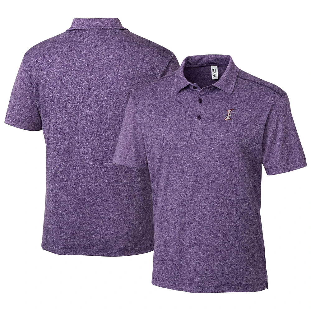 Men's Cutter & Buck Heather Purple Albuquerque Isotopes Clique Charge Active Polo