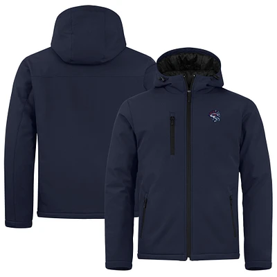 Men's Cutter & Buck Navy Binghamton Rumble Ponies Clique Equinox Insulated Softshell Full-Zip Jacket