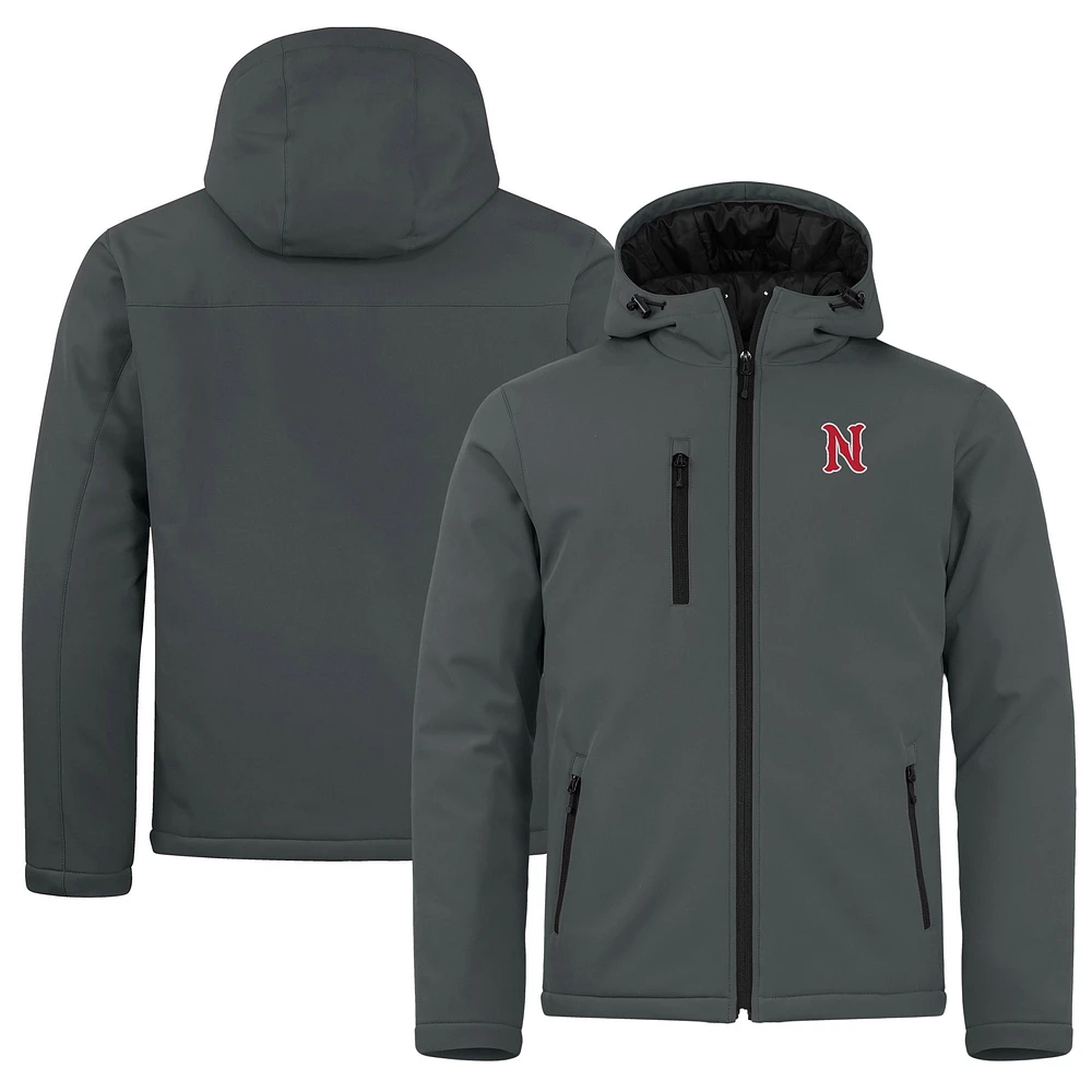 Men's Cutter & Buck Steel Nashville Sounds Clique Equinox Insulated Softshell Full-Zip Jacket