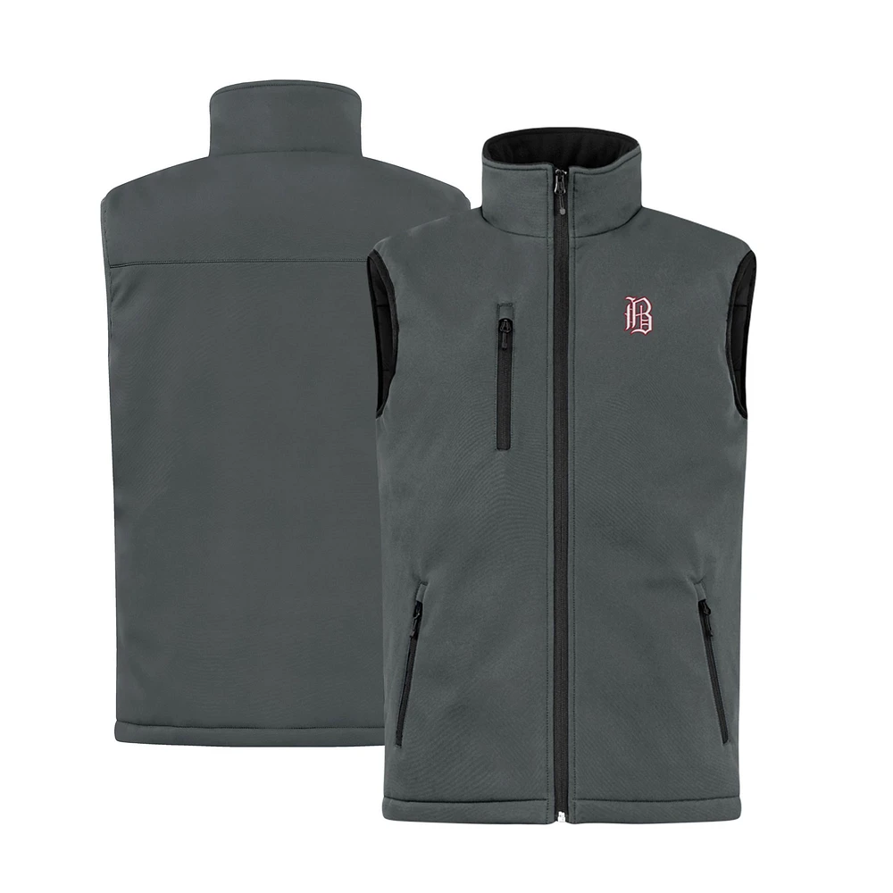 Men's Cutter & Buck Steel Birmingham Barons Clique Equinox Insulated Softshell Vest