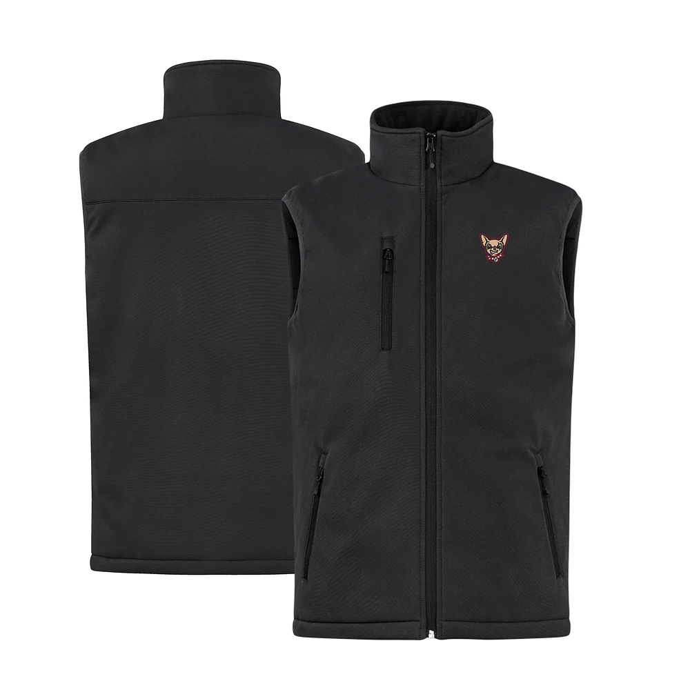 Men's Cutter & Buck Black El Paso Chihuahuas Clique Equinox Insulated Softshell Vest
