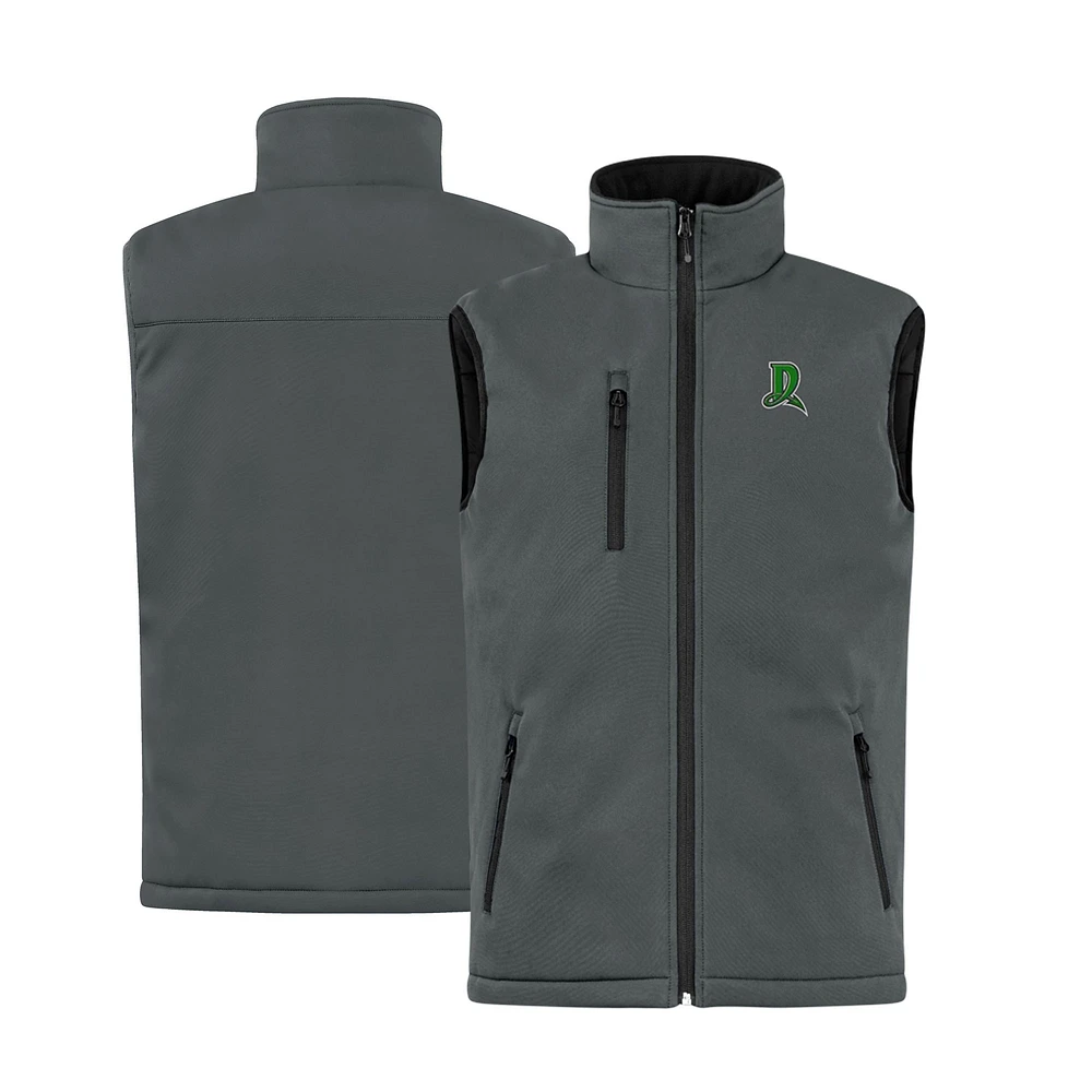 Men's Cutter & Buck Steel Dayton Dragons Clique Equinox Insulated Softshell Vest