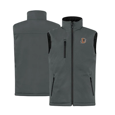 Men's Cutter & Buck Steel Durham Bulls Clique Equinox Insulated Softshell Vest