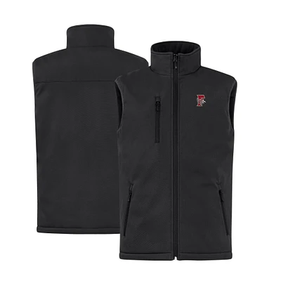 Men's Cutter & Buck Black Fresno Grizzlies Clique Equinox Insulated Softshell Vest