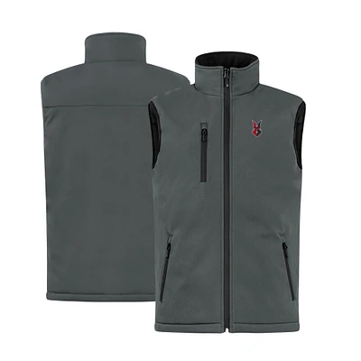 Men's Cutter & Buck Steel Indianapolis Indians Clique Equinox Insulated Softshell Vest