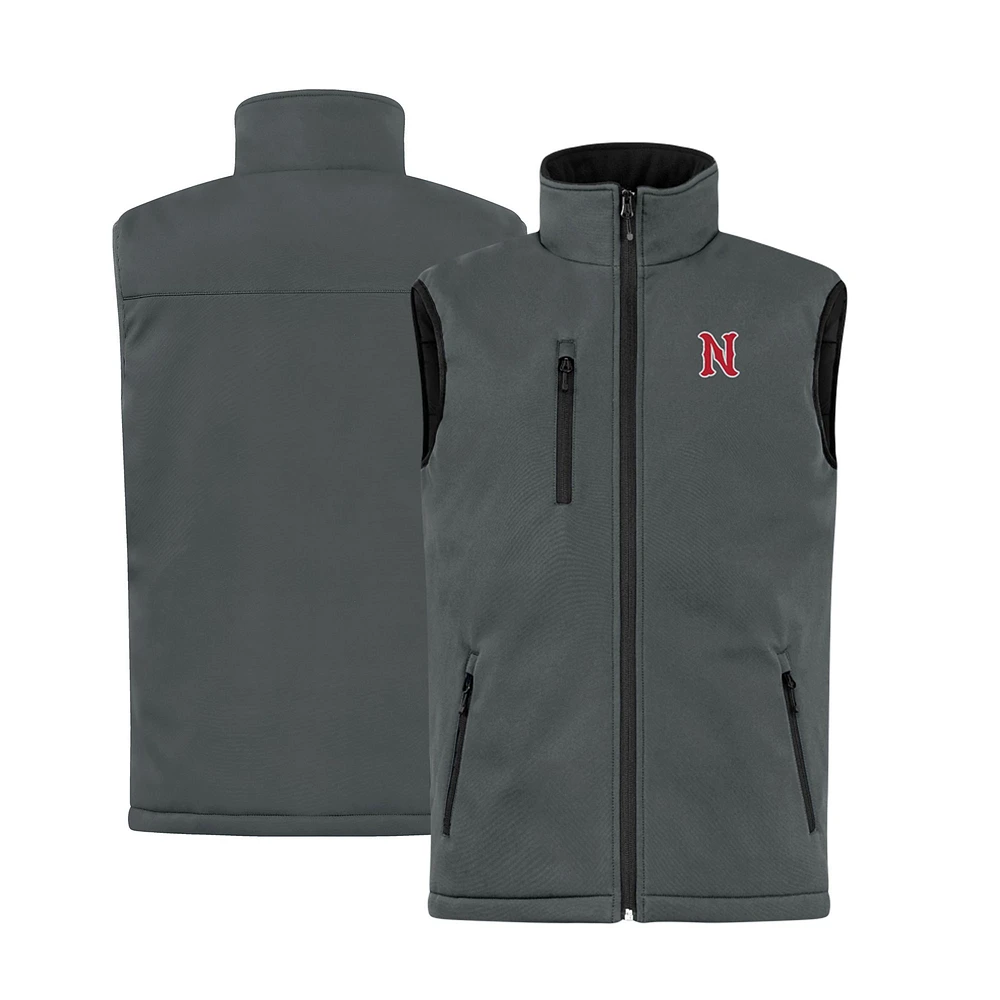 Men's Cutter & Buck Steel Nashville Sounds Clique Equinox Insulated Softshell Vest