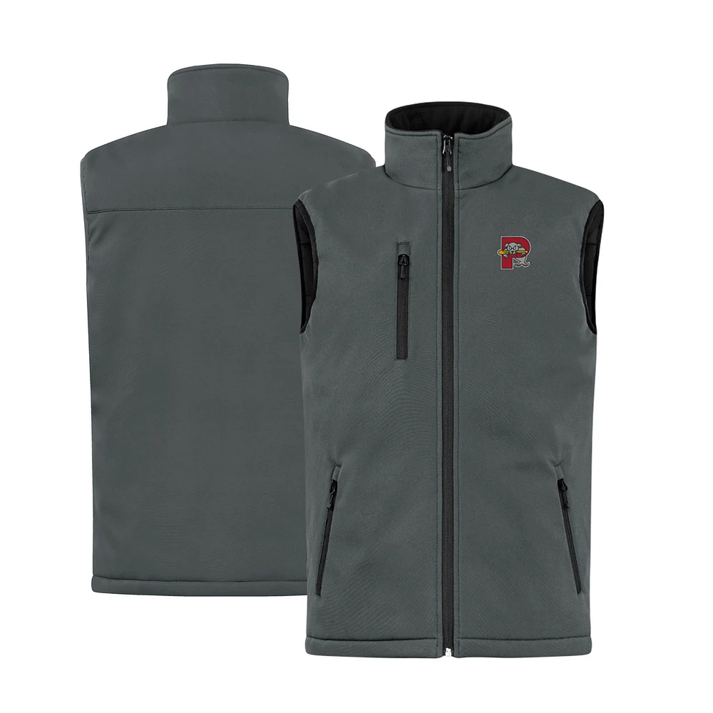 Men's Cutter & Buck Steel Portland Sea Dogs Clique Equinox Insulated Softshell Vest