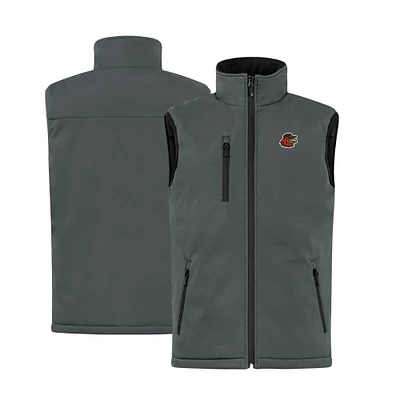 Men's Cutter & Buck Steel Rochester Red Wings Clique Equinox Insulated Softshell Vest