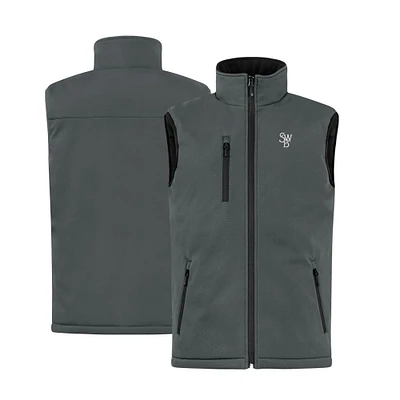 Men's Cutter & Buck Steel Scranton Wilkes-Barre RailRiders Clique Equinox Insulated Softshell Vest
