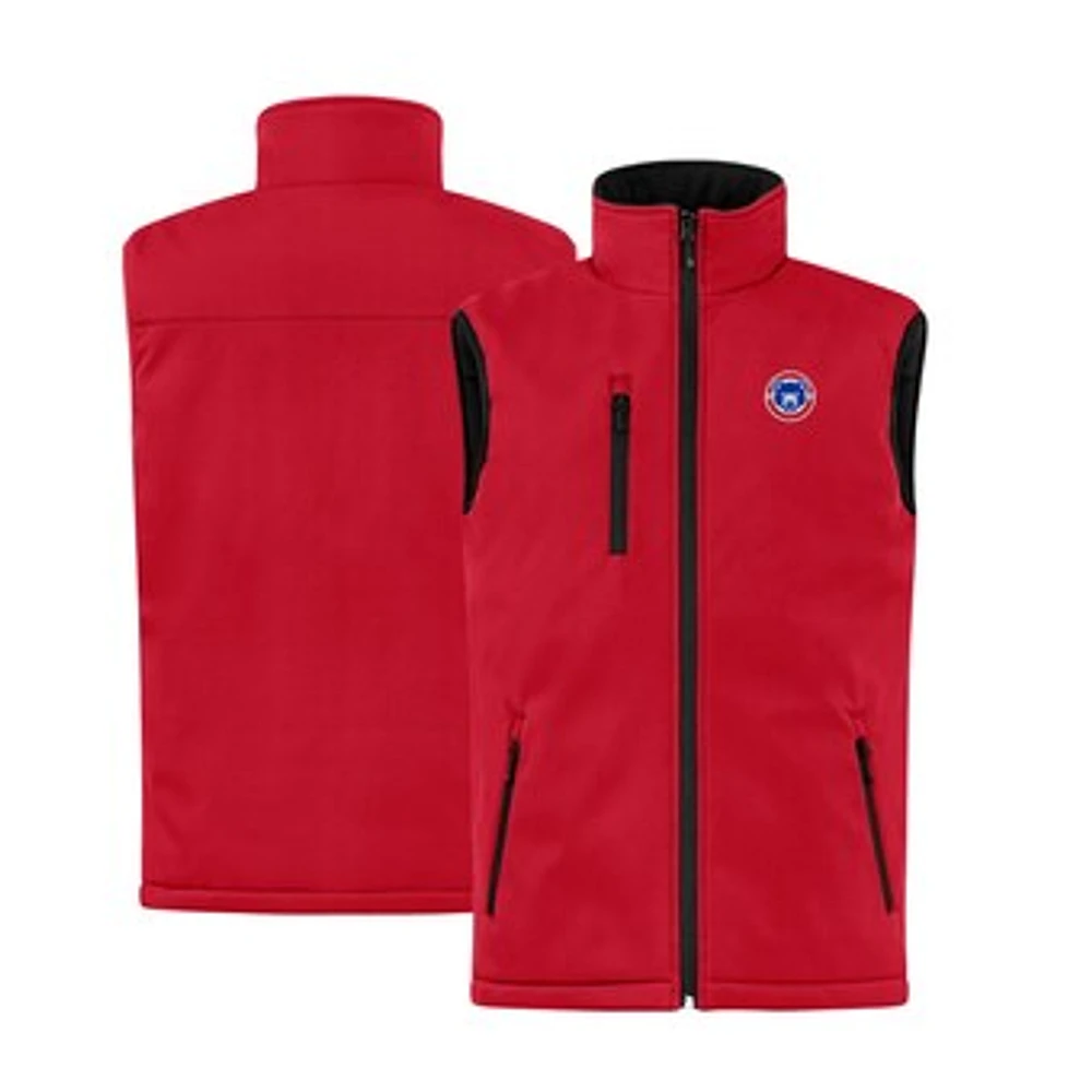 Men's Cutter & Buck Red South Bend Cubs Clique Equinox Insulated Softshell Vest
