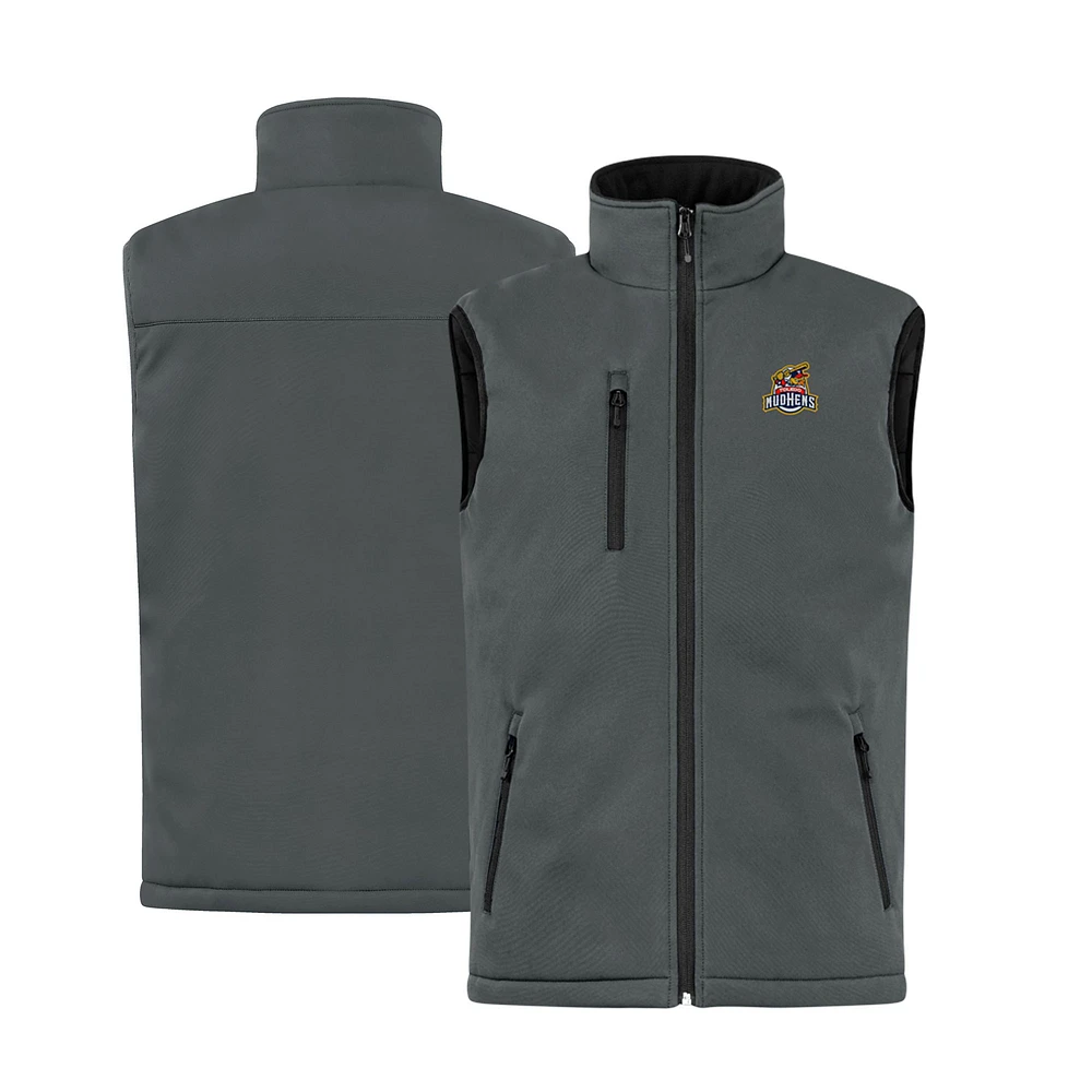 Men's Cutter & Buck Steel Toledo Mud Hens Clique Equinox Insulated Softshell Vest