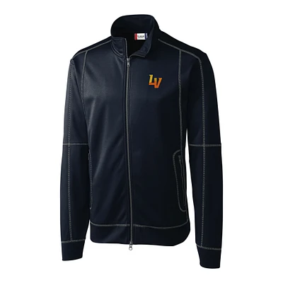 Men's Cutter & Buck Navy Las Vegas Aviators Clique Helsa Performance Full-Zip Knit Jacket