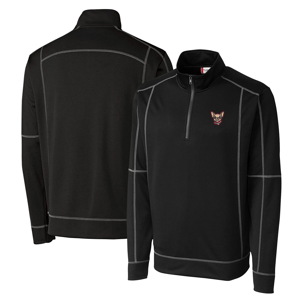 Men's Cutter & Buck El Paso Chihuahuas Clique Helsa Performance Half-Zip Knit Pullover