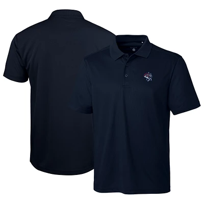 Men's Cutter & Buck Navy Binghamton Rumble Ponies Clique Ice Pique Tech Polo