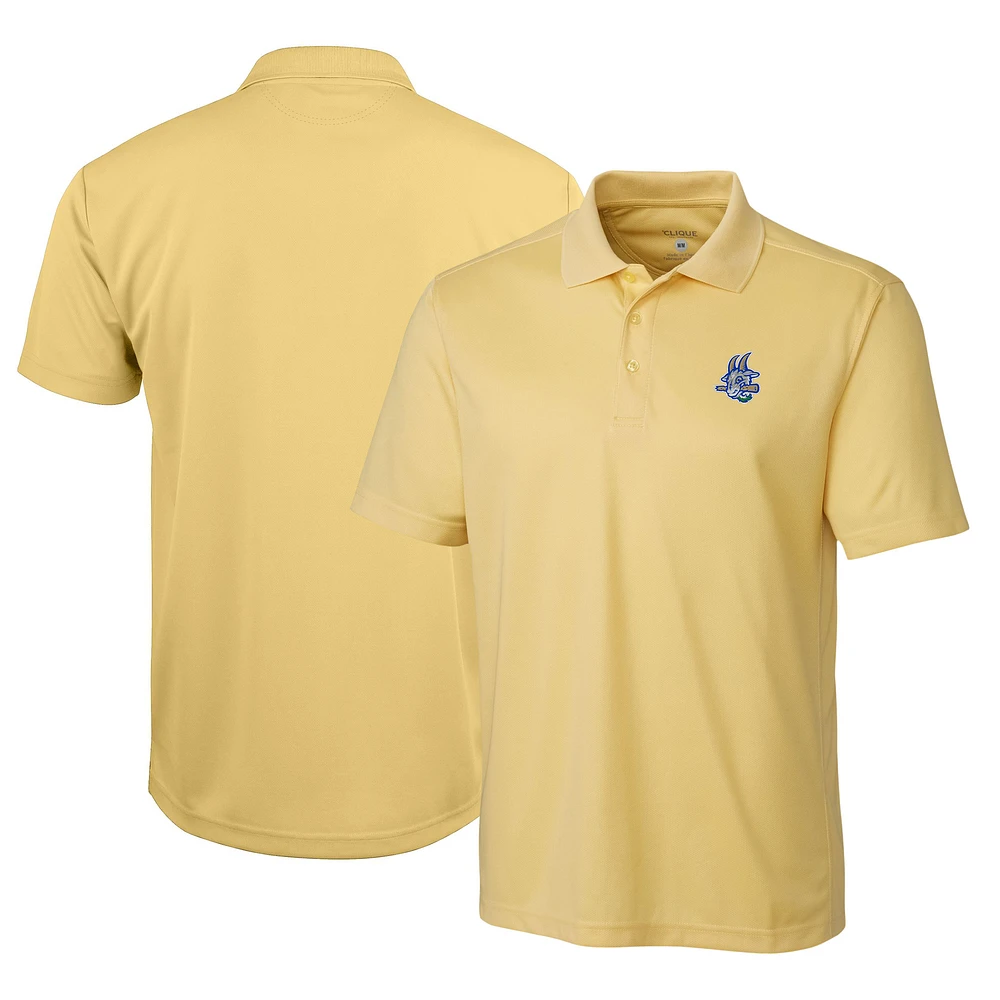 Men's Cutter & Buck Hartford Yard Goats Clique Ice Pique Tech Polo