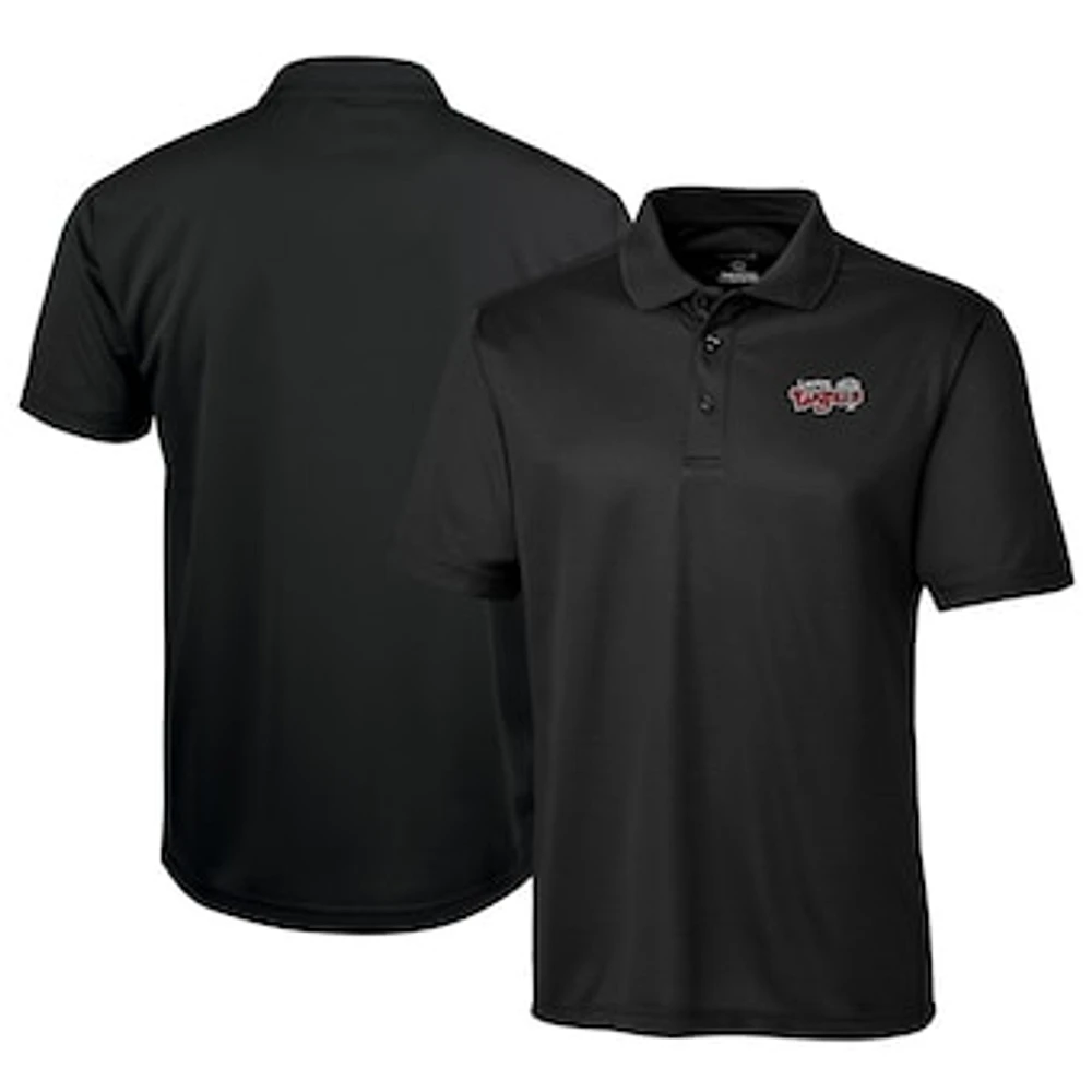 Men's Cutter & Buck Black Lansing Lugnuts Clique Ice Pique Tech Polo