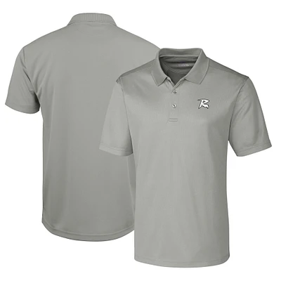 Men's Cutter & Buck Silver Richmond Flying Squirrels Clique Ice Pique Tech Polo