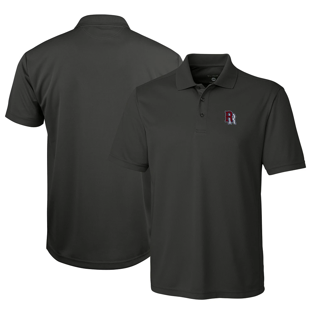 Men's Cutter & Buck Gray Round Rock Express Clique Ice Pique Tech Polo