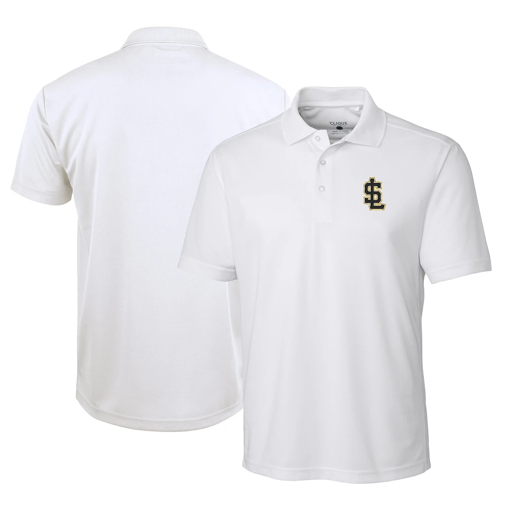 Men's Cutter & Buck Salt Lake Bees Clique Ice Pique Tech Polo