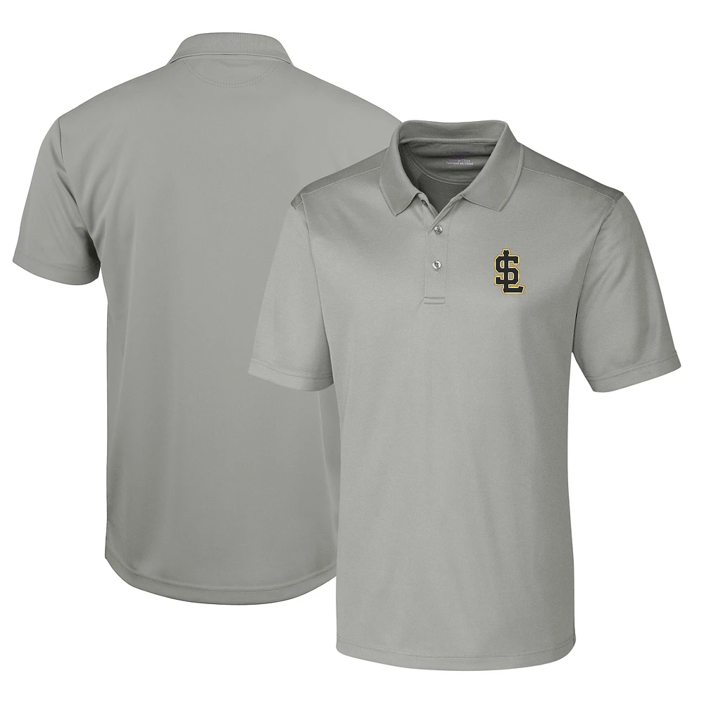 Men's Cutter & Buck Silver Salt Lake Bees Clique Ice Pique Tech Polo
