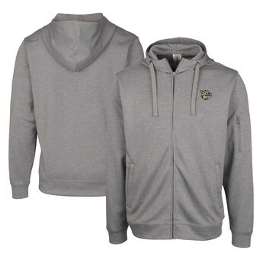 Unisex Cutter & Buck Gray Lehigh Valley IronPigs Clique Lift Eco Performance Full-Zip Hoodie