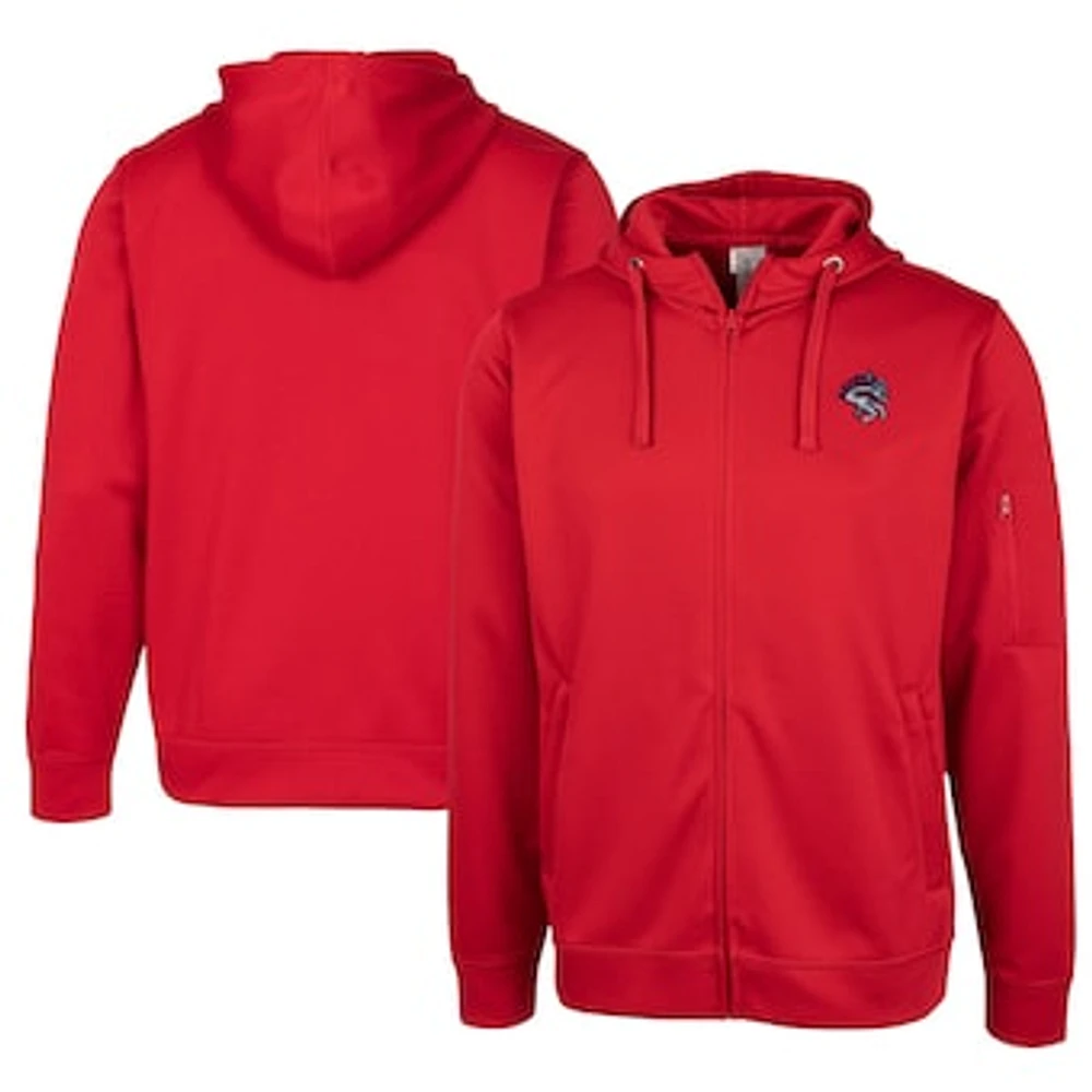Unisex Cutter & Buck Binghamton Rumble Ponies Clique Lift Eco Performance Full-Zip Hoodie