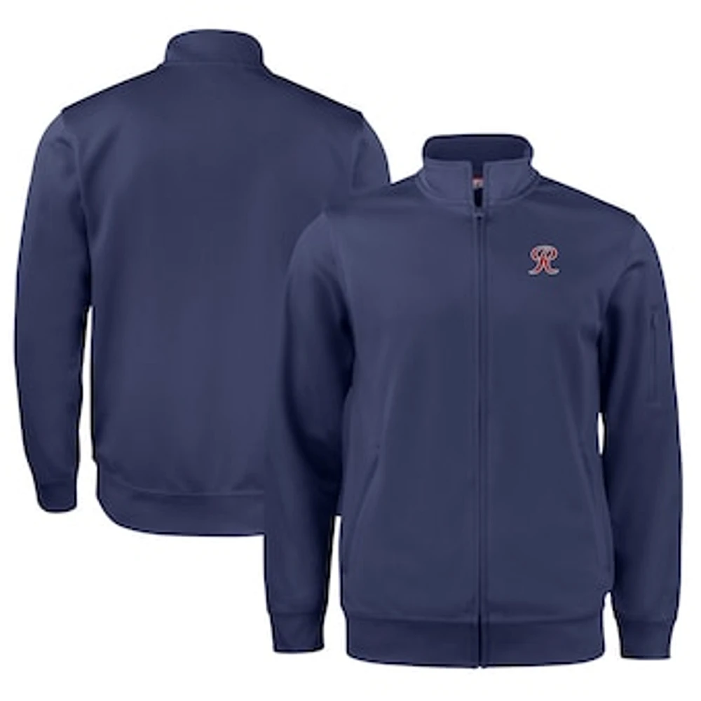 Unisex Cutter & Buck Navy Tacoma Rainiers Clique Lift Eco Performance Full-Zip Jacket