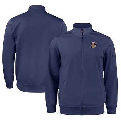 Unisex Cutter & Buck Navy Durham Bulls Clique Lift Eco Performance Full-Zip Jacket