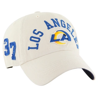 Men's '47 Cream Los Angeles Rams Clubhouse Faber Clean Up Adjustable Hat