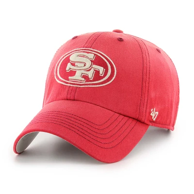 Men's '47 Scarlet San Francisco 49ers Dusted Clean Up Adjustable Hat