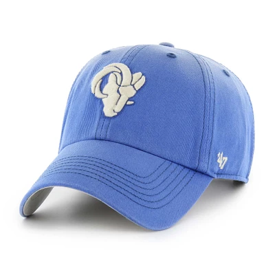Men's '47 Royal Los Angeles Rams Dusted Clean Up Adjustable Hat