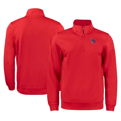 Unisex Cutter & Buck Buffalo Bisons Clique Lift Eco Performance Half-Zip Pullover Top