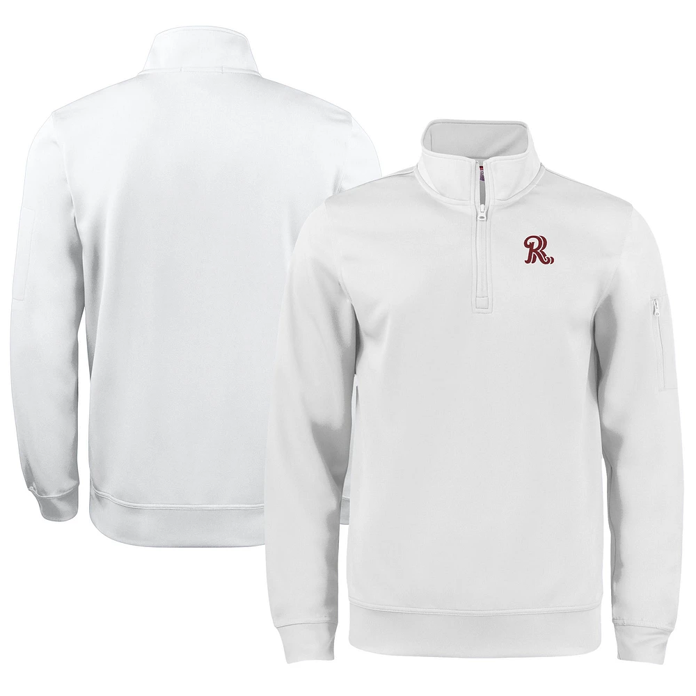 Unisex Cutter & Buck Frisco RoughRiders Clique Lift Eco Performance Half-Zip Pullover Top